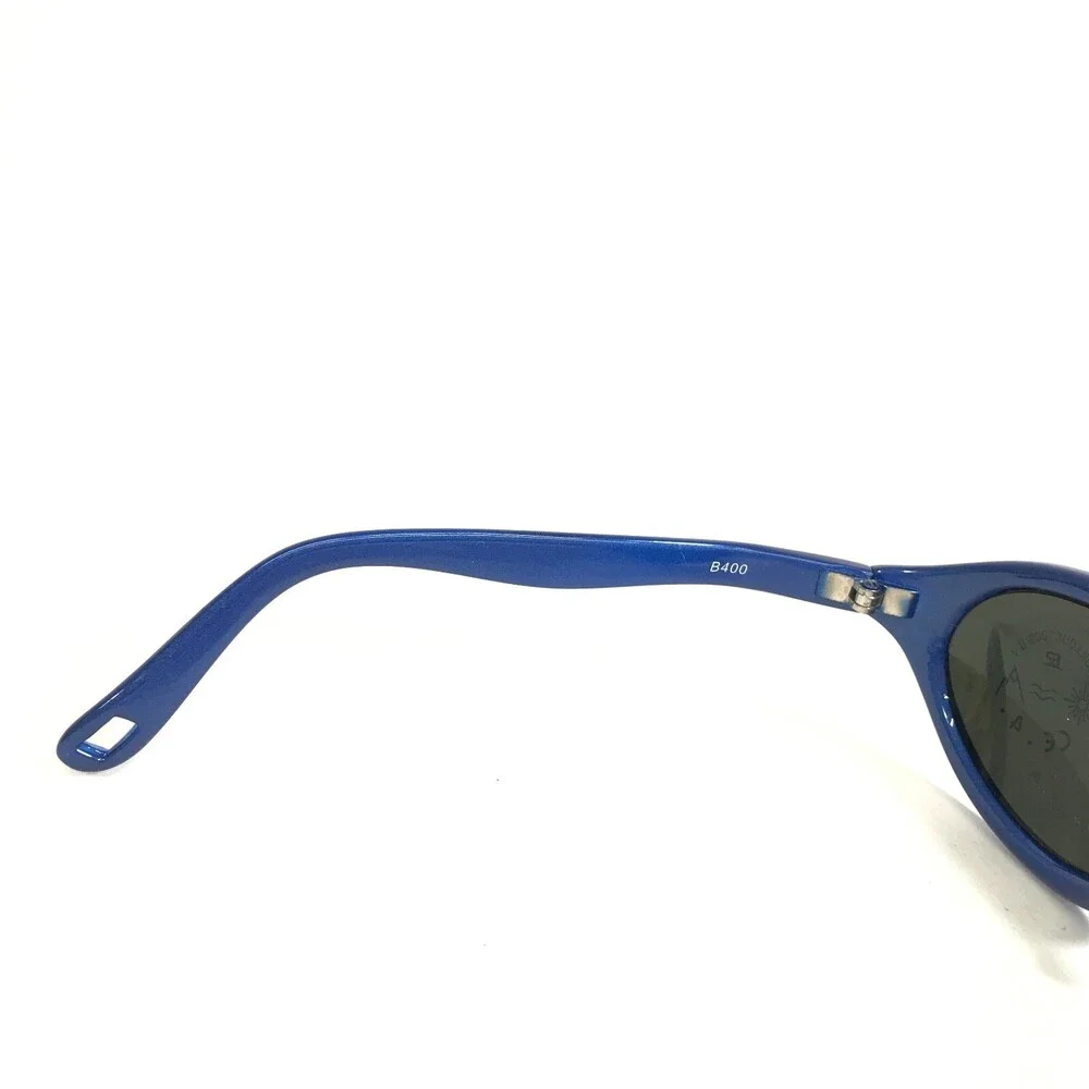 Vuarnet Kids Sunglasses B400 Blue Round Frames with Black Lenses 50-20-110